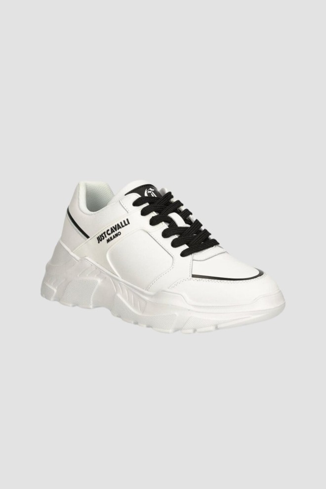 JUST CAVALLI White Fondo Casper sneakers