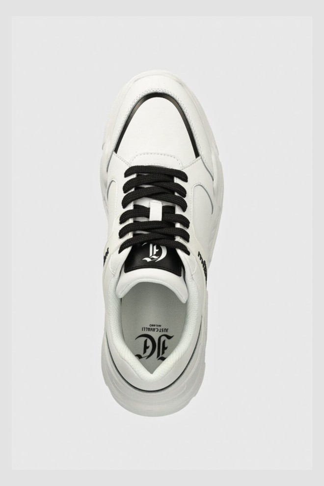 JUST CAVALLI White Fondo Casper sneakers