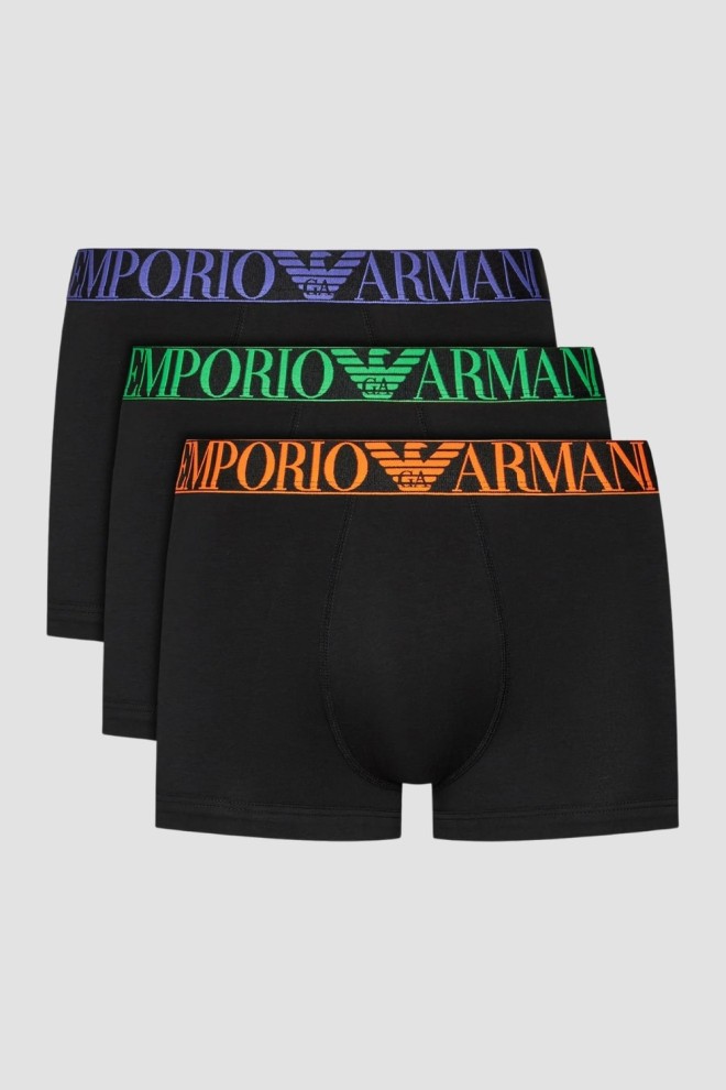 EMPORIO ARMANI Zestaw męskich czarnych bokserek 3PACK