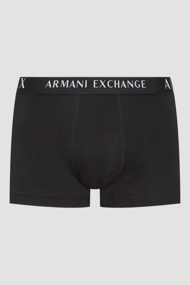 ARMANI EXCHANGE Чорні труси-боксери 3PACK