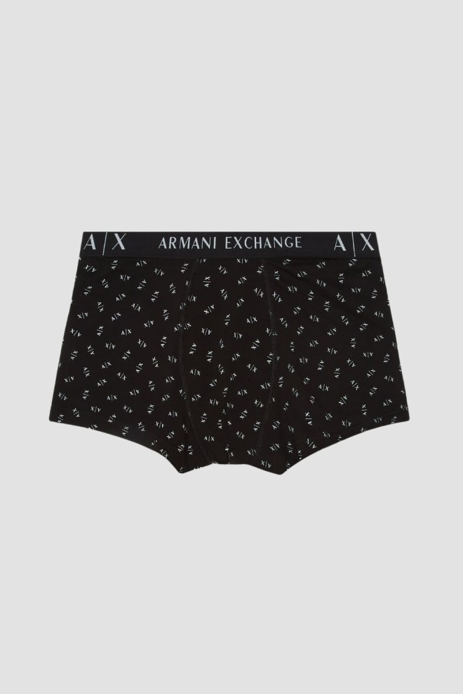 ARMANI EXCHANGE Black logo boxer shorts