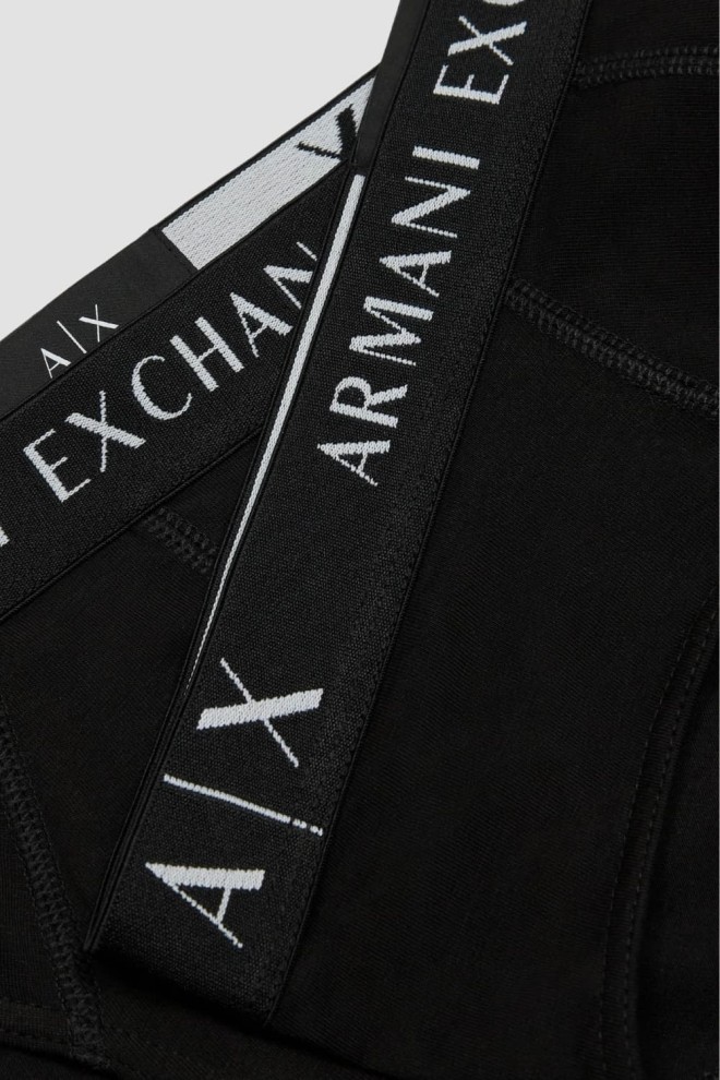 ARMANI EXCHANGE Black men's boxer shorts 2PACK