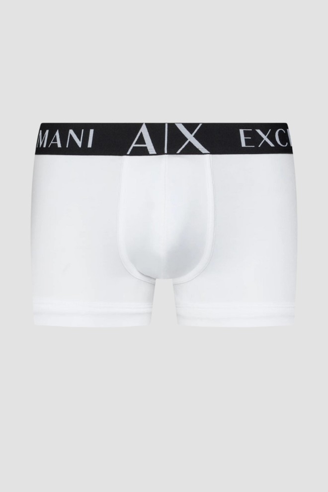 ARMANI EXCHANGE Boxeri albi 3PACK