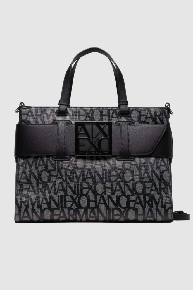 ARMANI EXCHANGE black and beige classic handbag