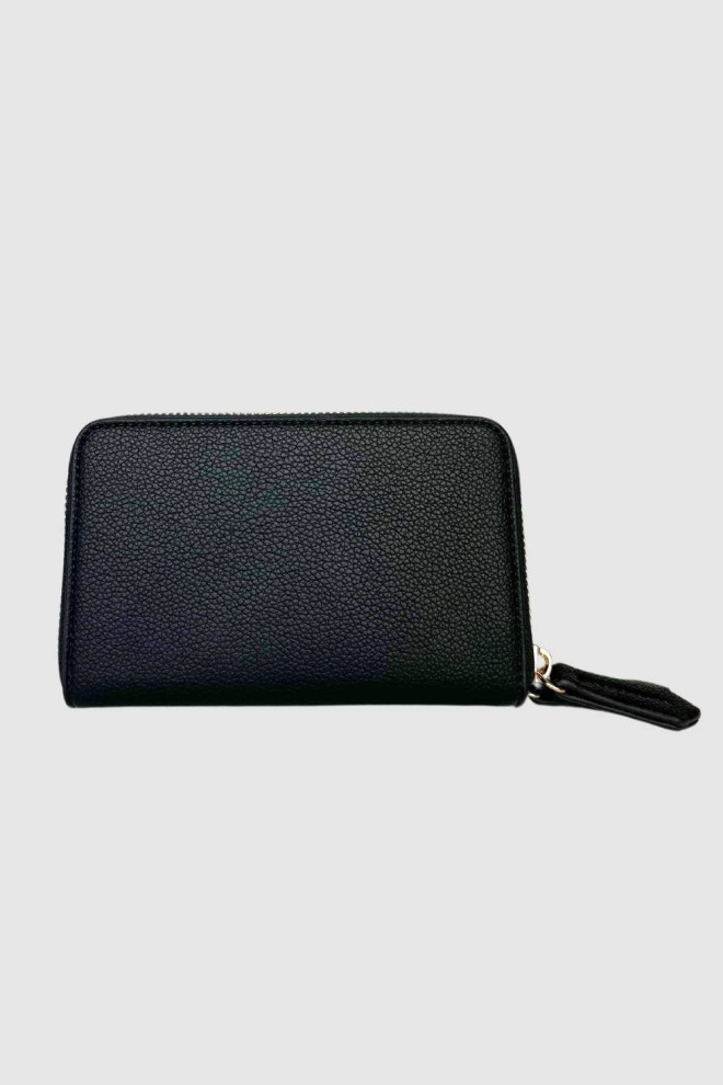 VALENTINO Średni czarny portfel Arcadia Zip Around Wallet