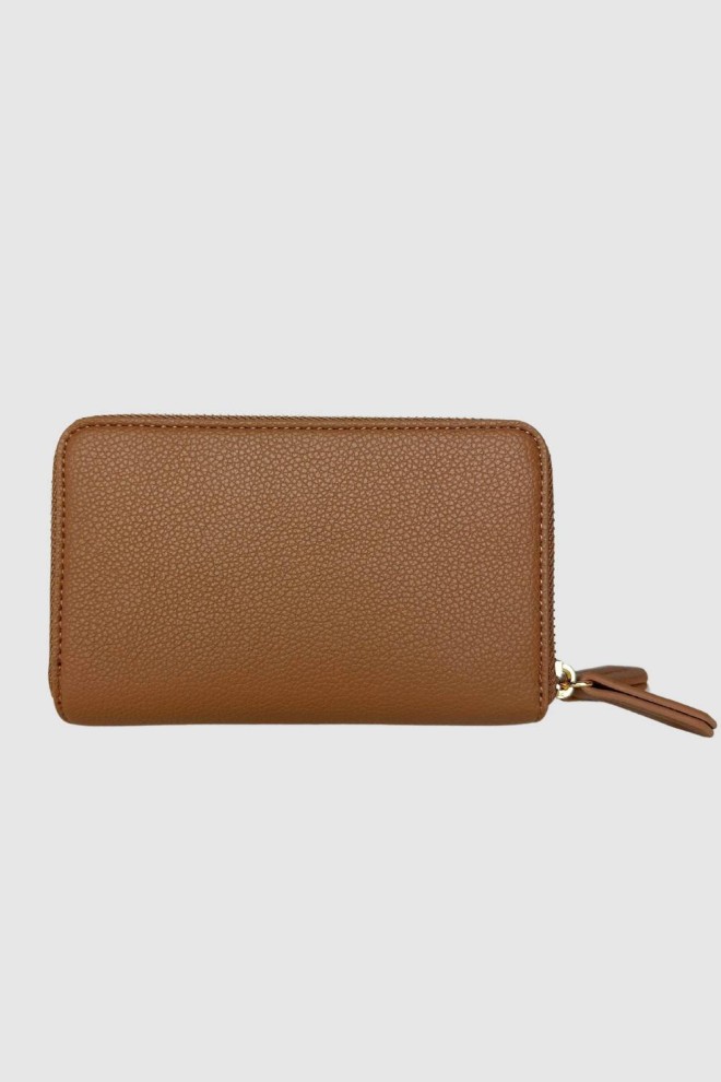 VALENTINO Średni brązowy portfel Arcadia Zip Around Wallet