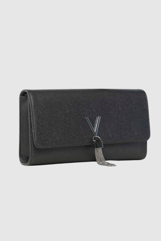 VALENTINO Grey Divina Pochette clutch bag