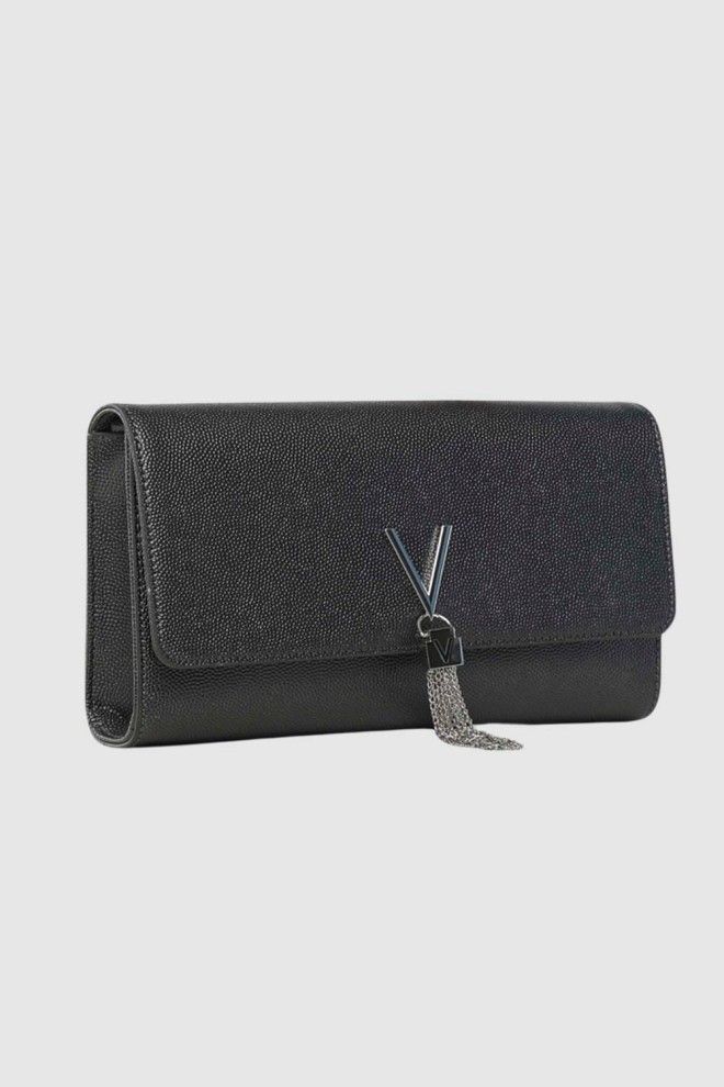 VALENTINO Gri Divina Pochette clutch bag