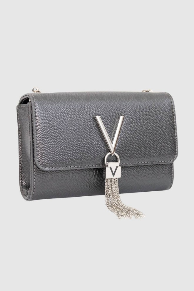 VALENTINO Small grey Divina Pochette clutch bag