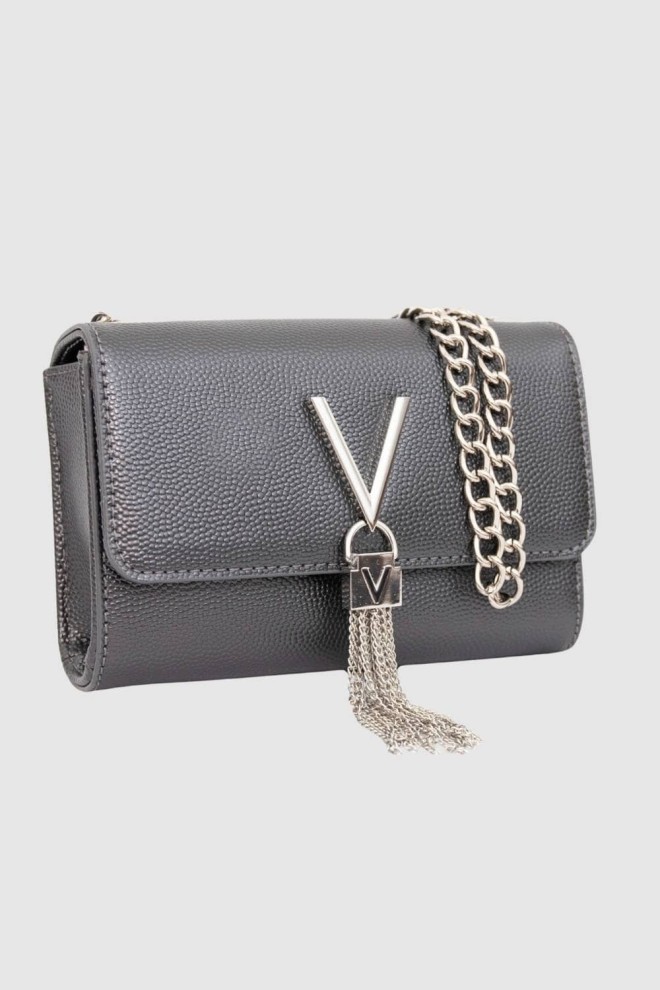 VALENTINO Small grey Divina Pochette clutch bag