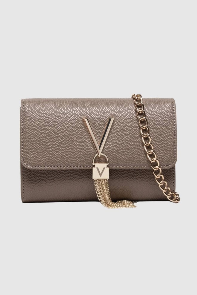 VALENTINO Mică maro Divina Pochette clutch bag