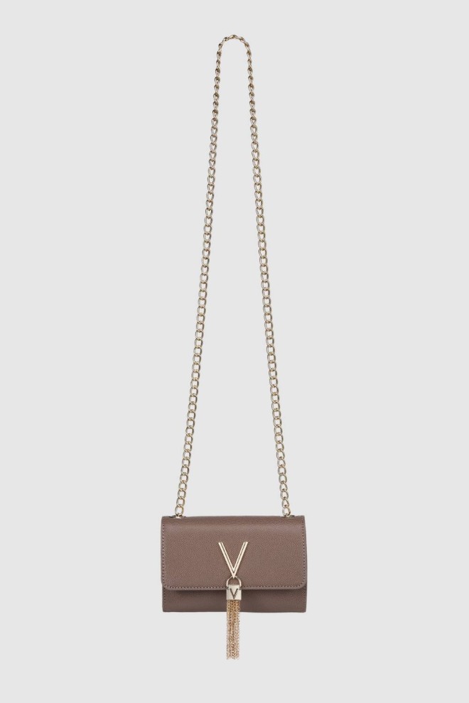VALENTINO Mică maro Divina Pochette clutch bag