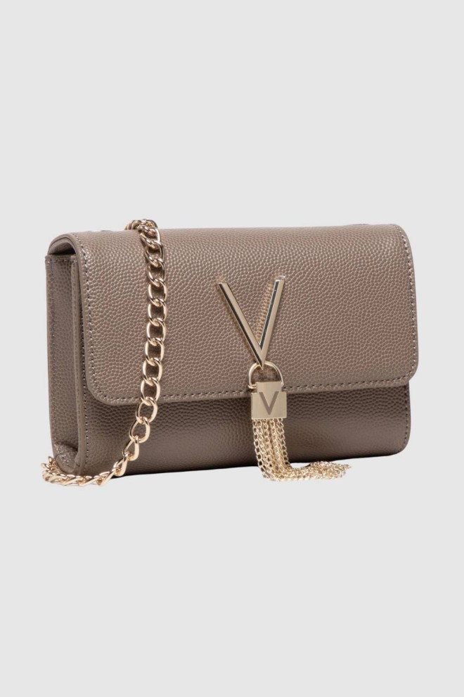 VALENTINO Mică maro Divina Pochette clutch bag
