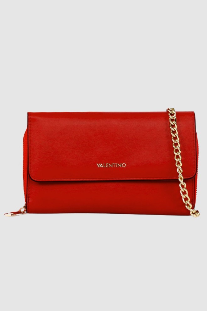 VALENTINO Red Kalua Pochette chain wallet