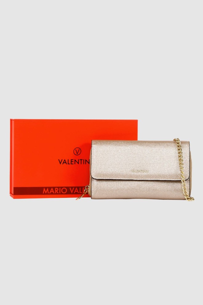 VALENTINO Gold Chain Wallet Kalua Pochette