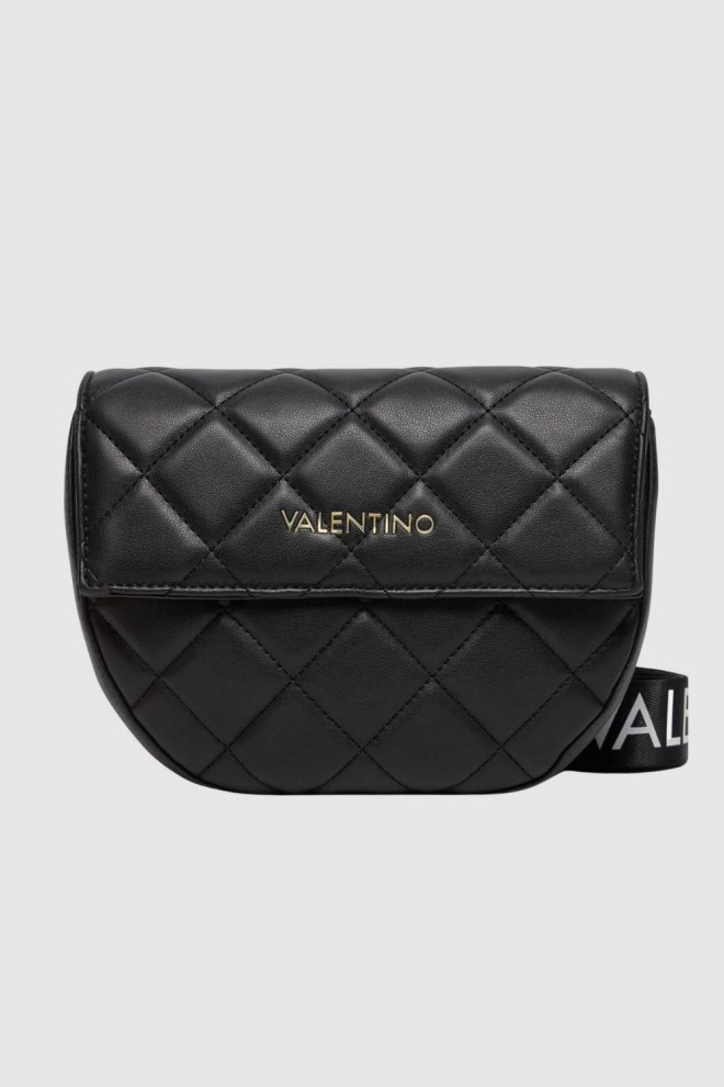 VALENTINO Pikowana czarna torebka Bigs Flap Bag