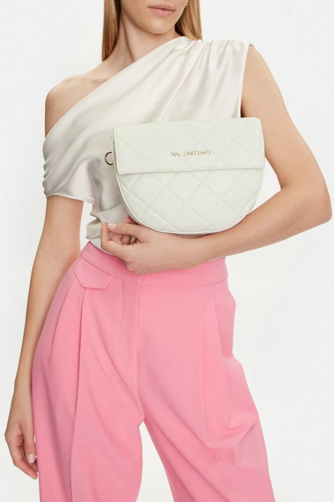 VALENTINO Quilted White Bigs Flap Bag