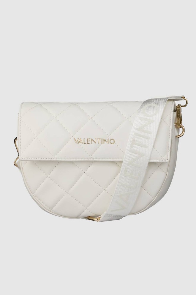 VALENTINO Pikowana biała torebka Bigs Flap Bag