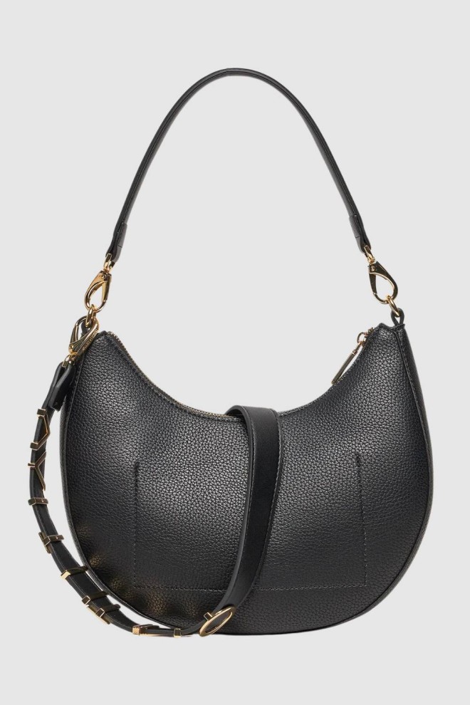 VALENTINO Czarna torebka księżyc Alexia Hobo Bag