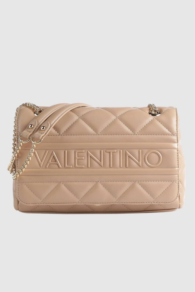 VALENTINO Beżowa torebka Ada Flap Bag