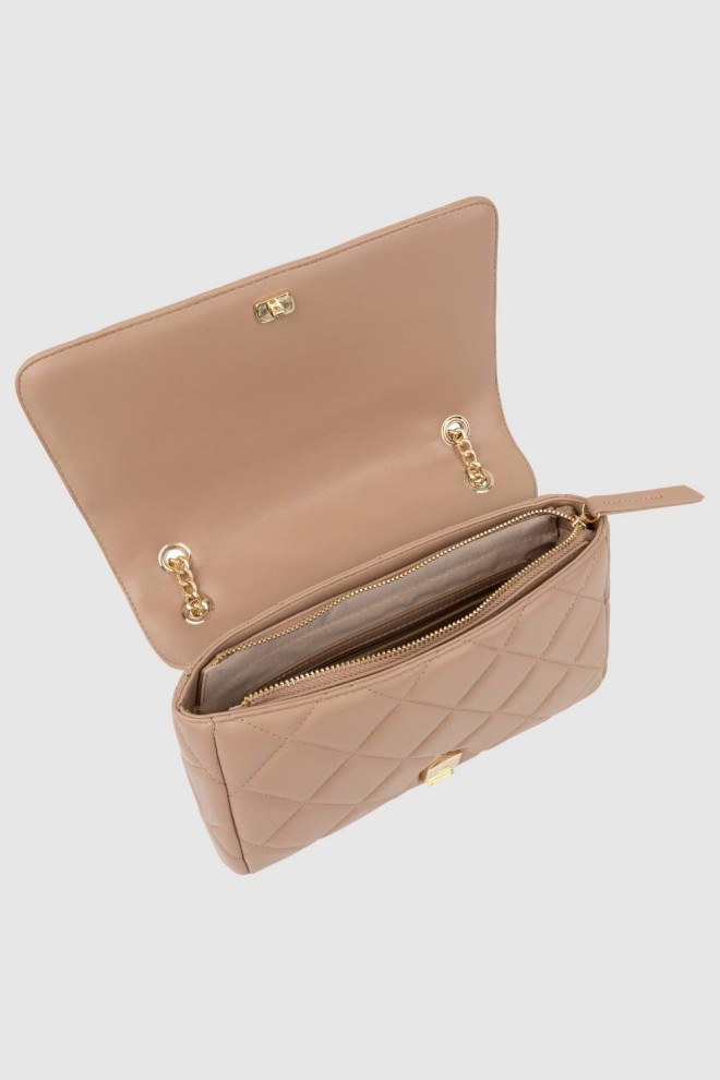 VALENTINO Beżowa torebka Ada Flap Bag