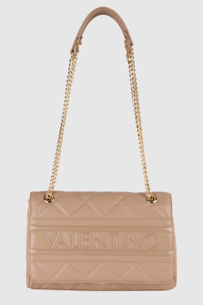 VALENTINO Beżowa torebka Ada Flap Bag