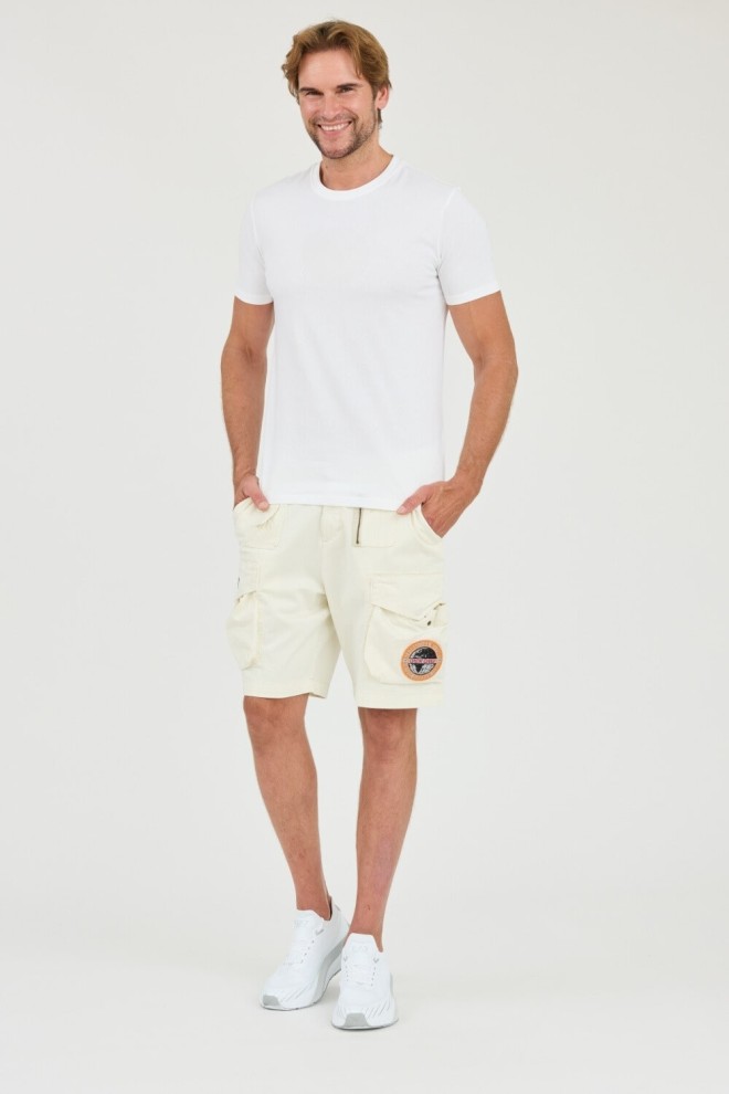 AERONAUTICA MILLITARE Beige Crew Chief Shorts