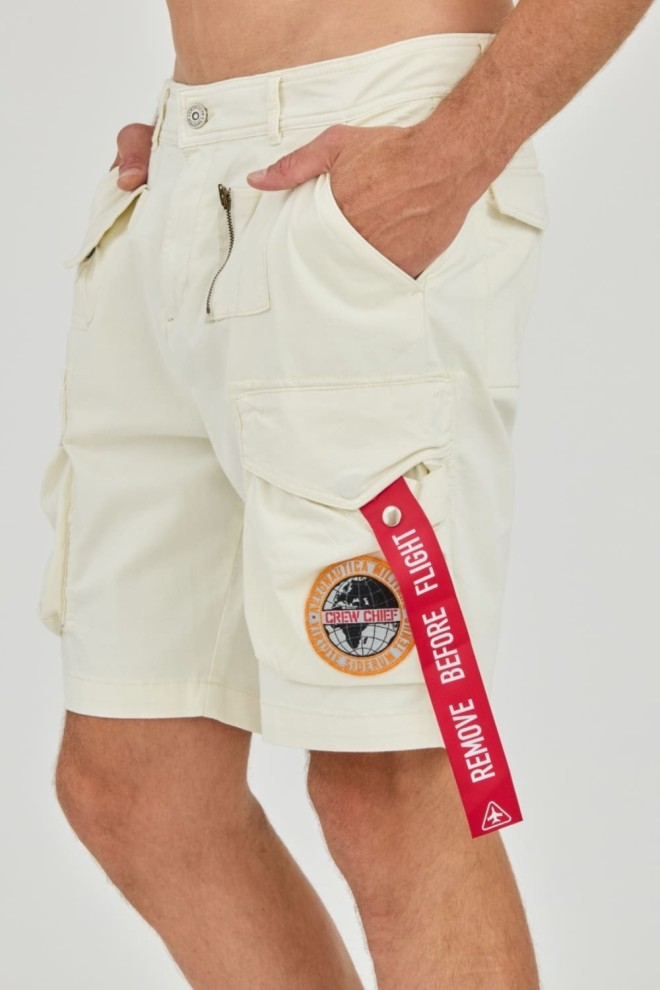 AERONAUTICA MILLITARE Beige Crew Chief Shorts