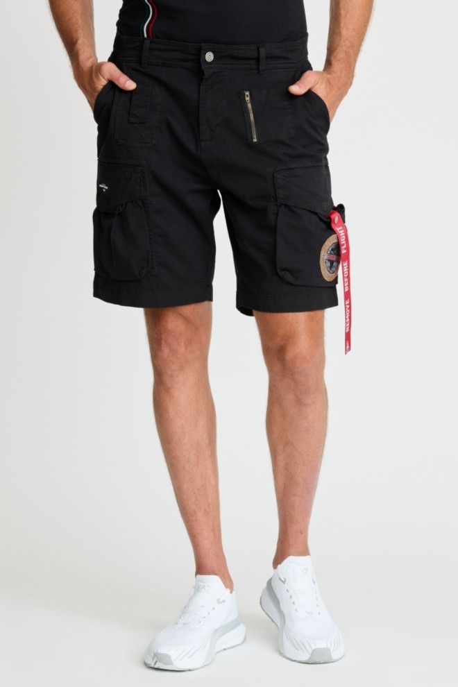 AERONAUTICA MILLITARE Black Crew Chief shorts