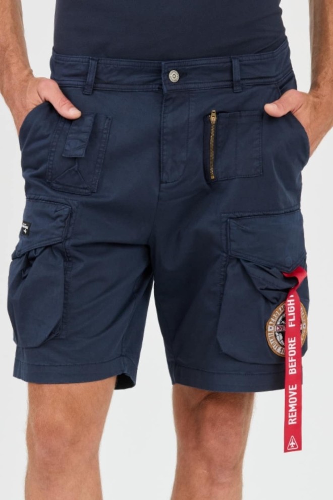 AERONAUTICA MILLITARE Navy blue Crew Chief shorts