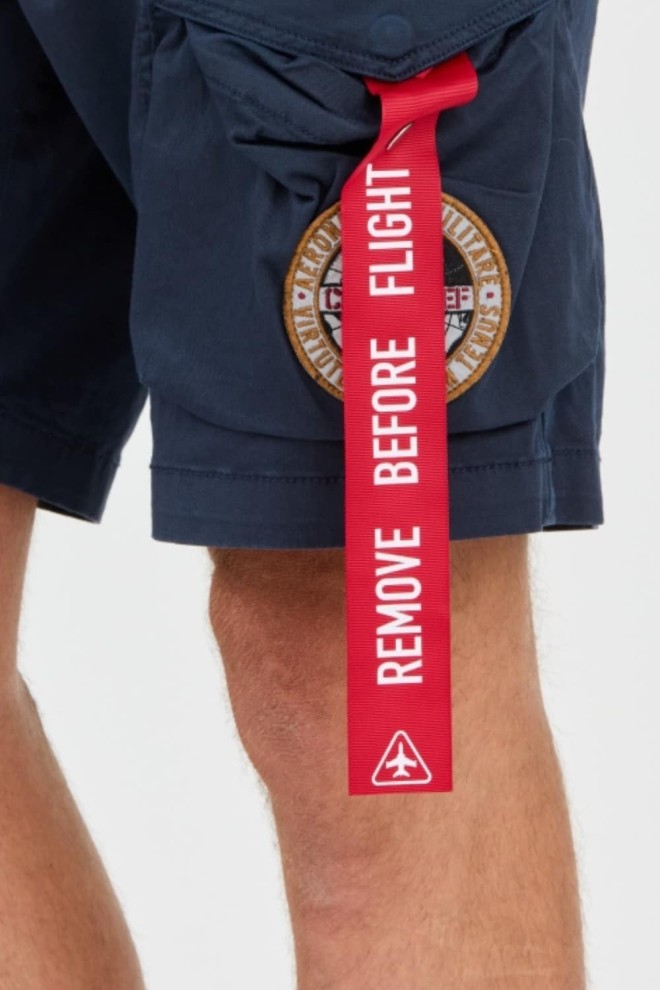 AERONAUTICA MILLITARE Navy blue Crew Chief shorts