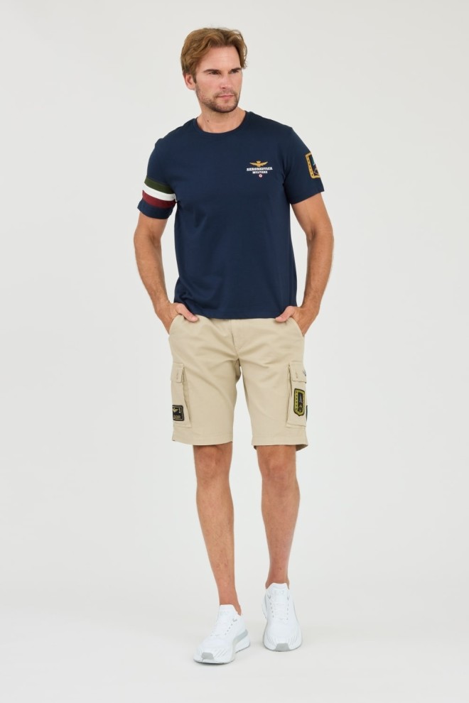 AERONAUTICA MILLITARE Beige bermudas Frecce Tricolori