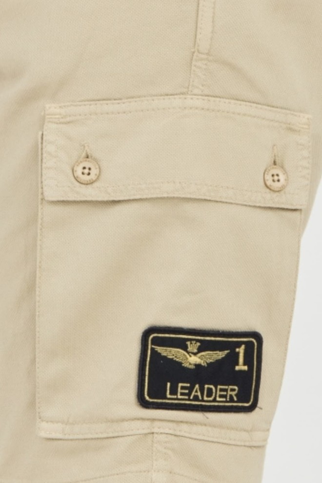 AERONAUTICA MILLITARE Beige bermudas Frecce Tricolori