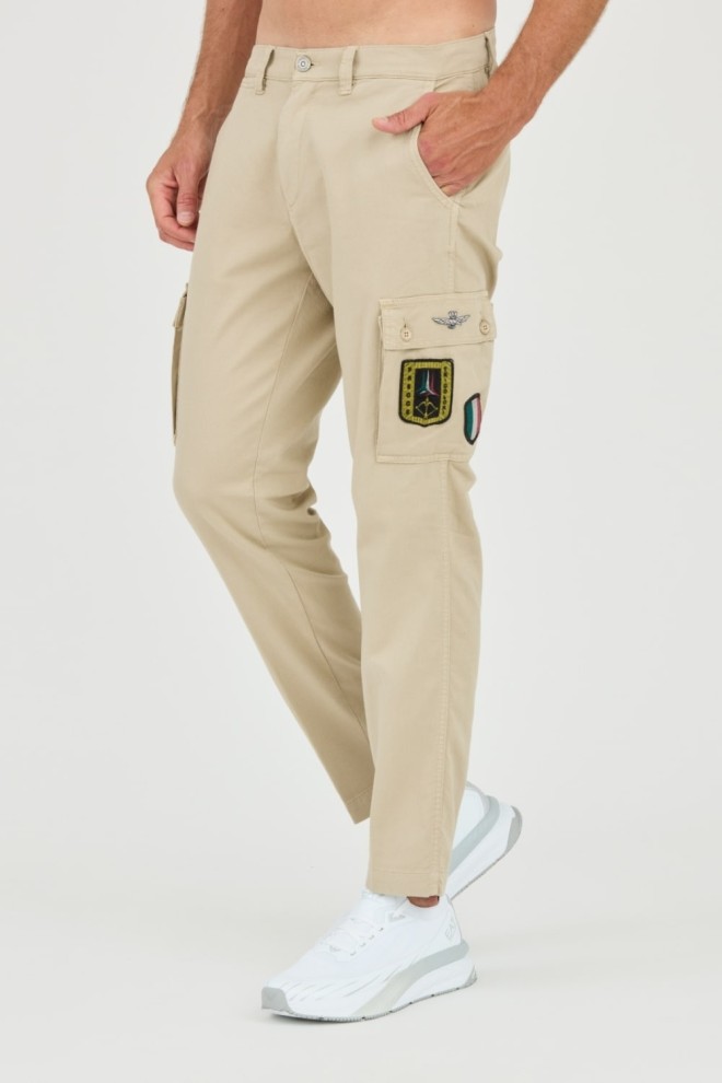 AERONAUTICA MILLITARE Бежеві бойові черевики TROUSERS