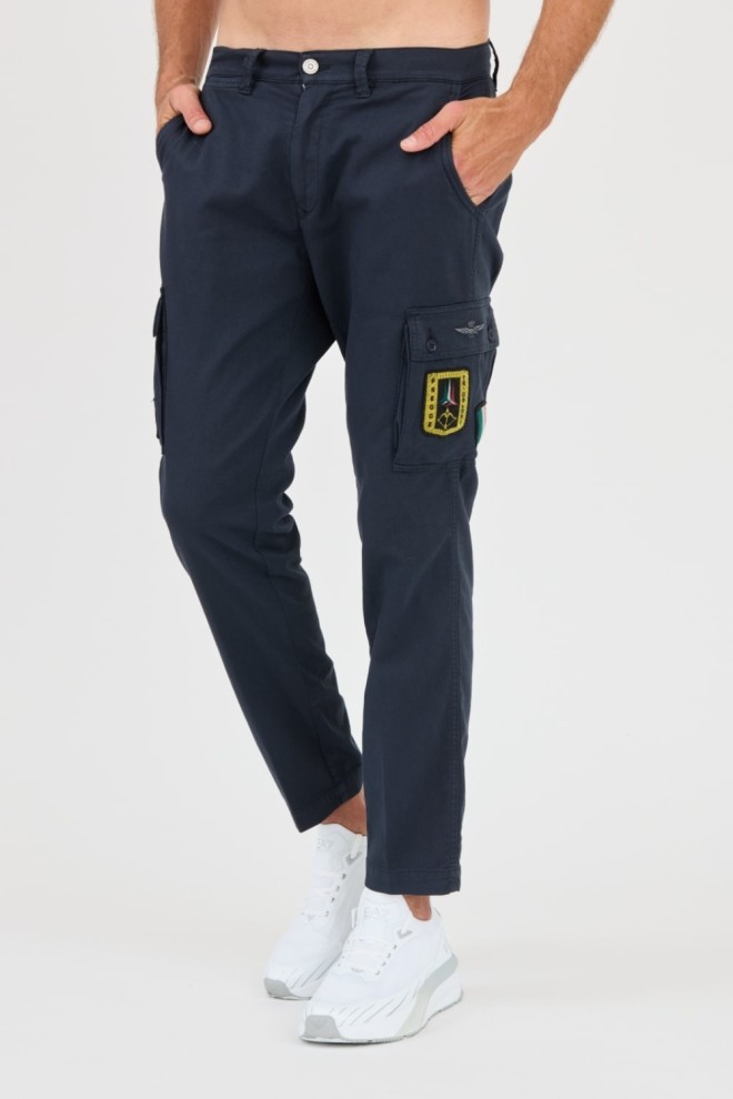 AERONAUTICA MILLITARE Granatowe bojówki TROUSERS