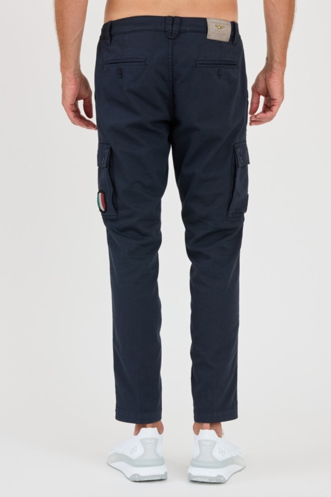 AERONAUTICA MILLITARE Granatowe bojówki TROUSERS