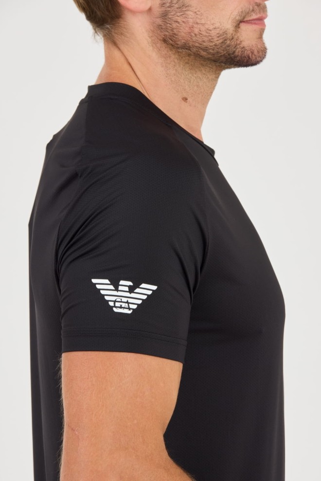 EA7 Tricou negru Ventus 7 pentru bărbați