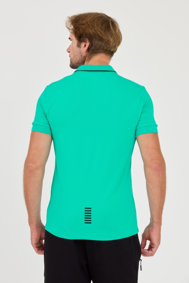 Tricou polo pentru bărbați EA7 Green