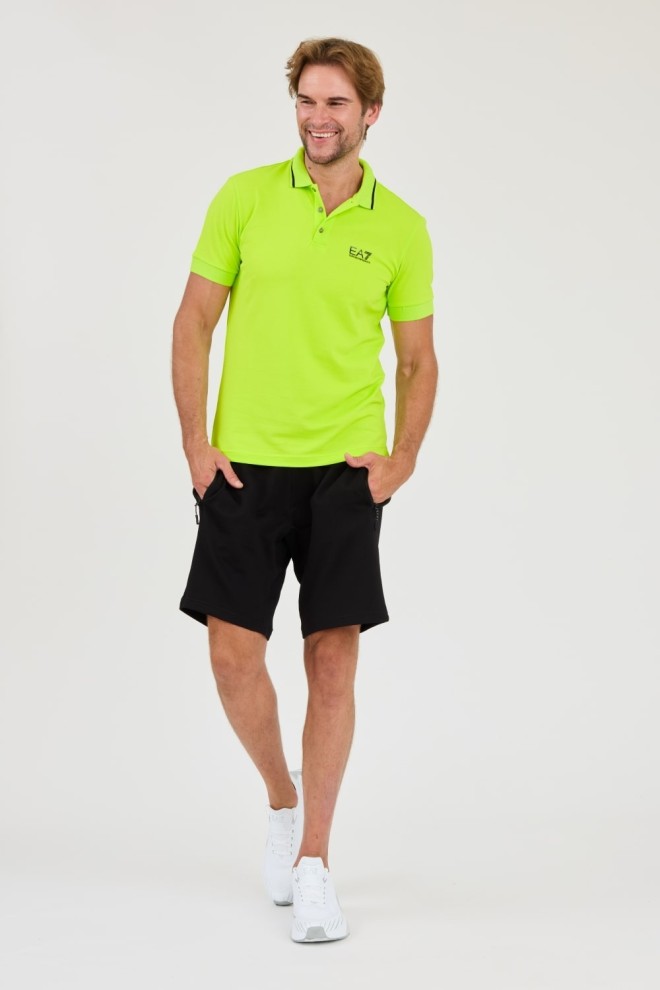 Tricou polo pentru bărbați EA7 Green