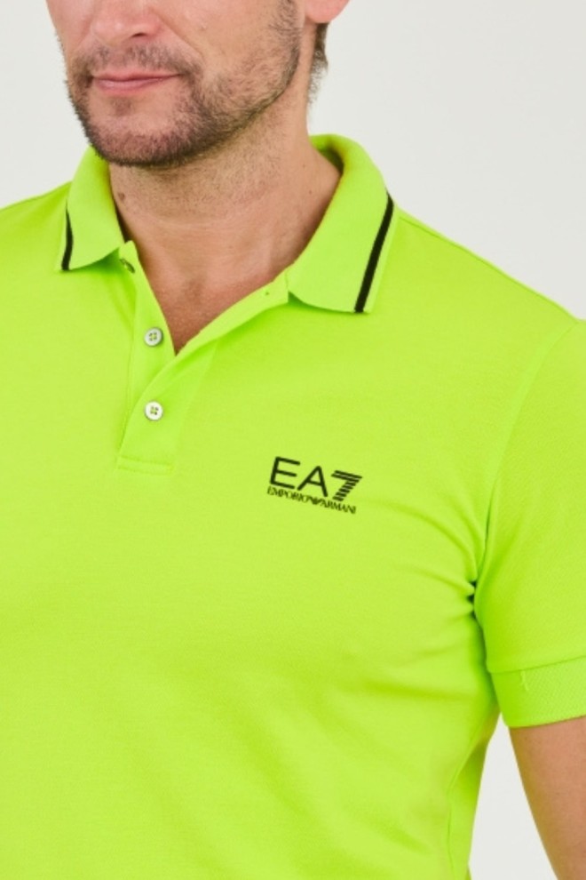 Tricou polo pentru bărbați EA7 Green