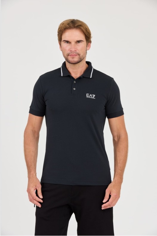 EA7 Tricou polo albastru...