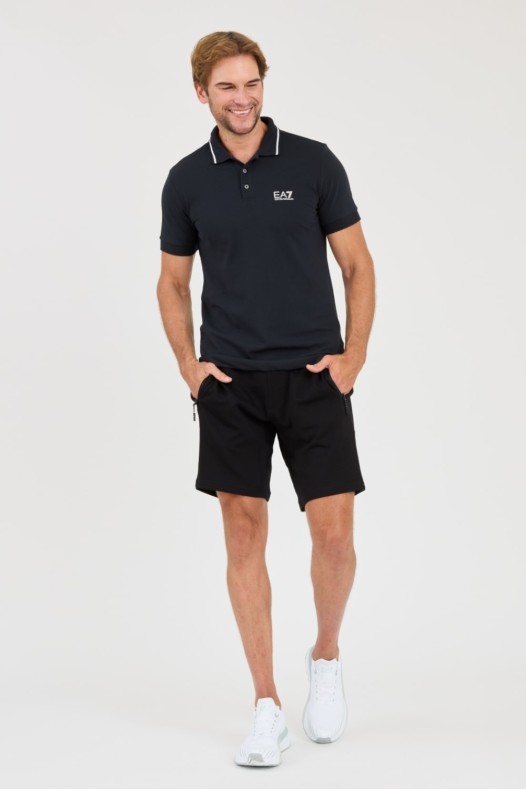 EA7 Tricou polo albastru...