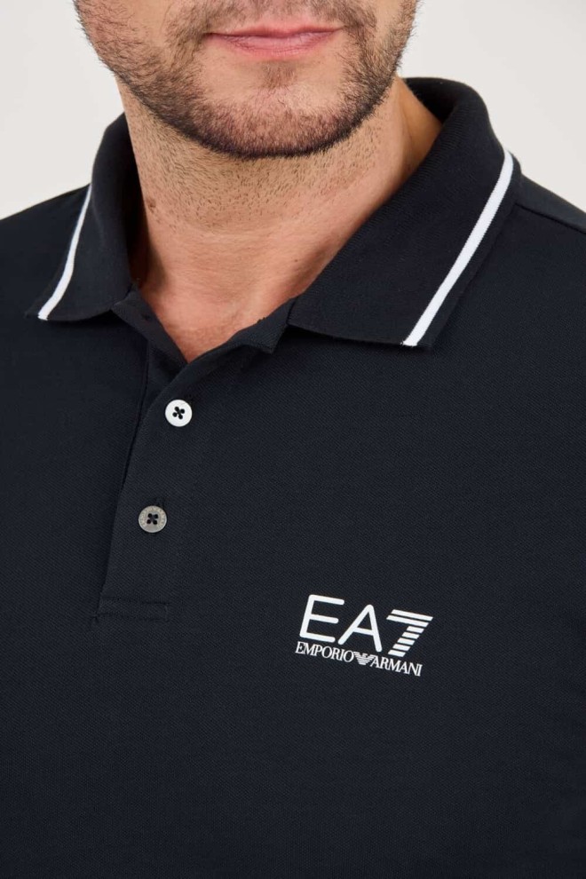 EA7 Navy blue polo shirt