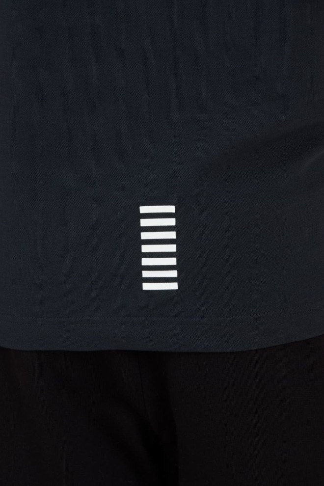 EA7 Tricou polo albastru marin pentru bărbați