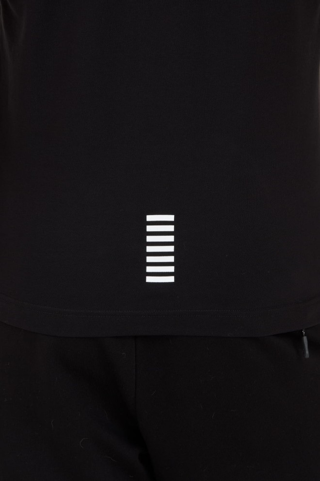 EA7 Tricou polo negru pentru bărbați