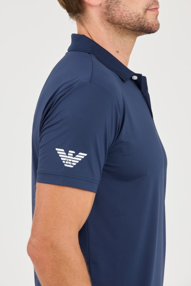 EA7 Navy blue Ventus 7 polo shirt