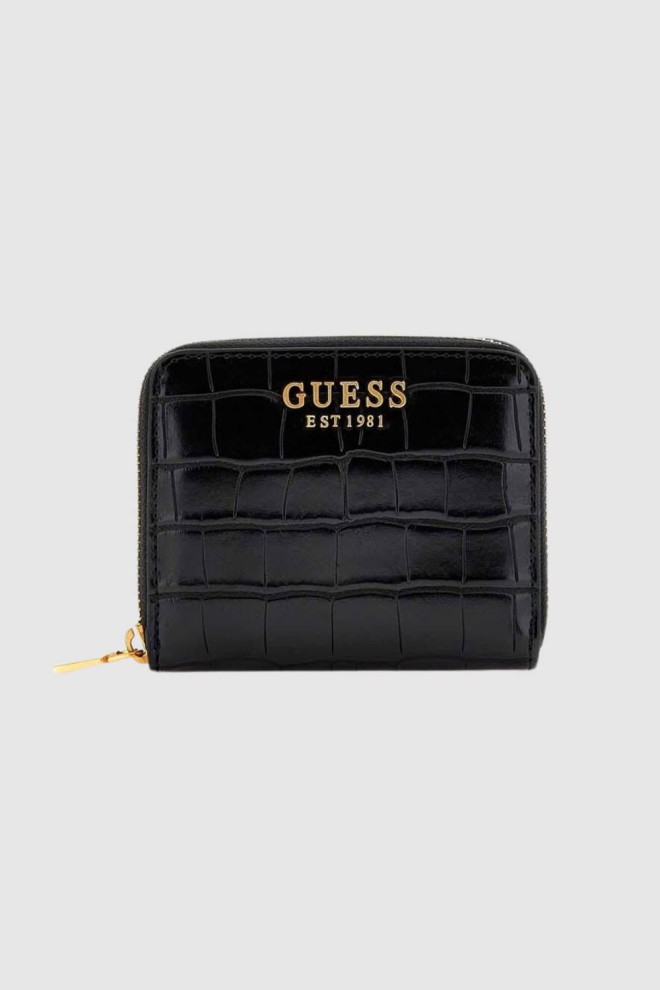 Маленький чорний гаманець GUESS Laurel SLG Small Zip Round