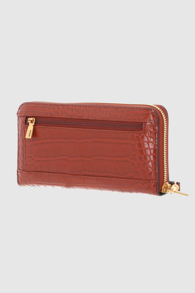 GUESS Brown Laurel SLG Large Zip Around Wallet