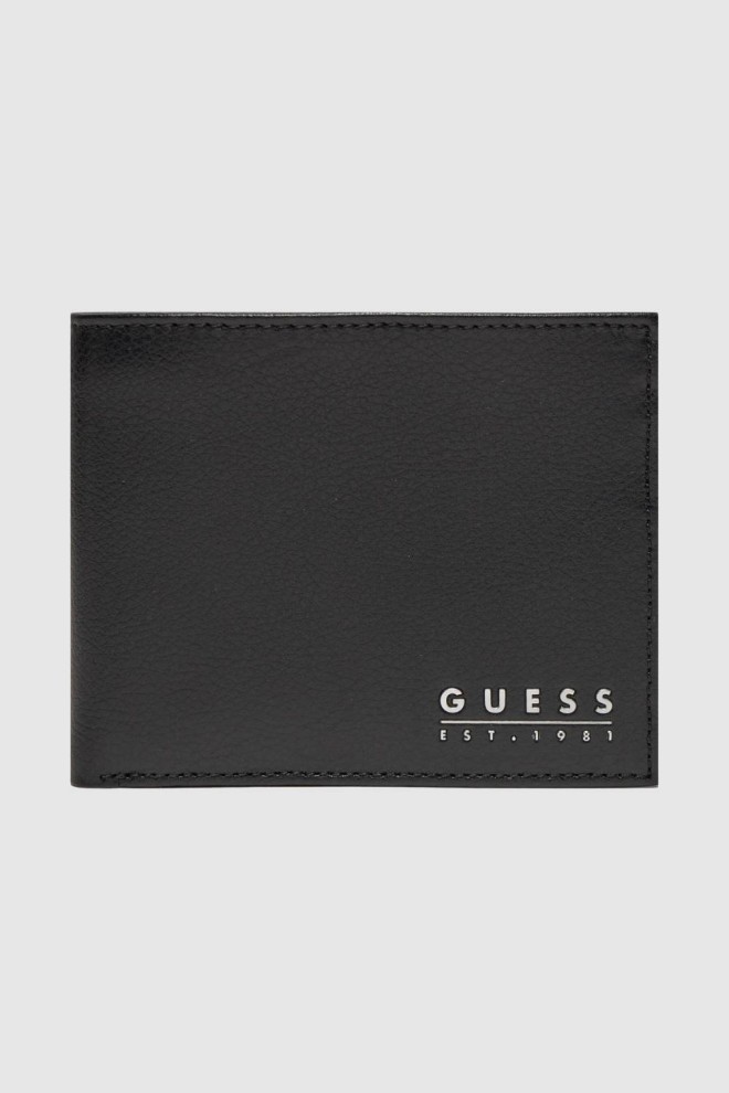 GUESS Black Men's Mestre Billfold Wallet