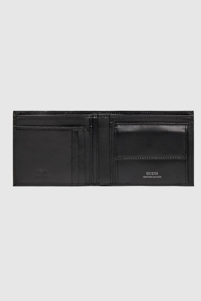 Чоловічий гаманець GUESS Black Mestre Billfold